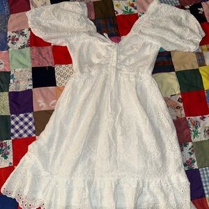 Rebellion White Textured Blouse